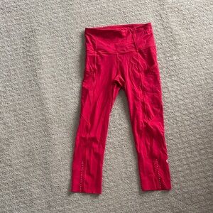 lululemon athletica Red Leggings